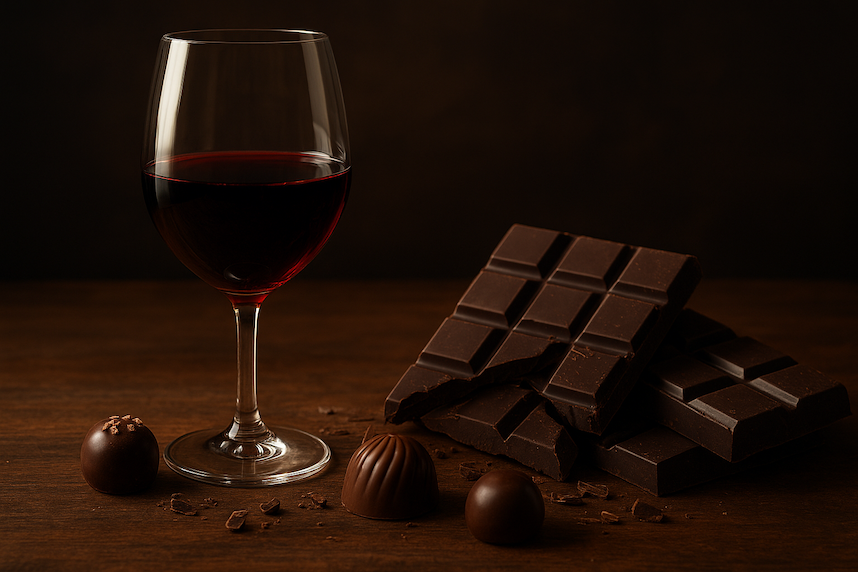 Wein und Schokolade: eine Verbindung fr echte Kenner